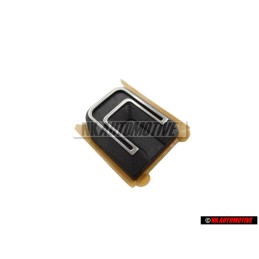 VW Original C Trasero Rotulo Insignia Emblema Plata Cepillada - 321853741