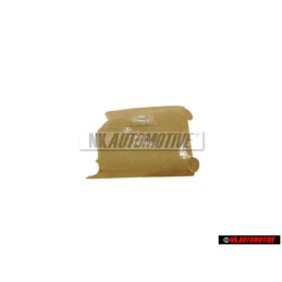 VW Original C Trasero Rotulo Insignia Emblema Plata Cepillada - 321853741