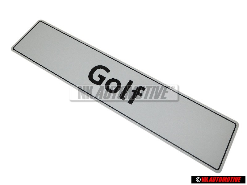 VW Original Placa Matricula - 5K0071801F