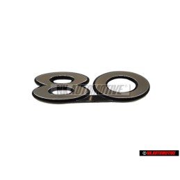 Audi Original 80 Trasero Rotulo Insignia Emblema Plata - 811853749