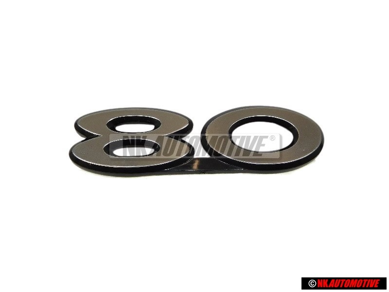 Audi Original 80 Trasero Rotulo Insignia Emblema Plata - 811853749