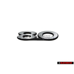 Audi Original 80 Trasero Rotulo Insignia Emblema Plata - 811853749