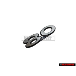 Audi Original 80 Trasero Rotulo Insignia Emblema Plata - 811853749
