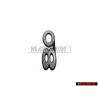 Audi Original 80 Trasero Rotulo Insignia Emblema Plata - 811853749