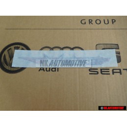 VW Original WOLF Trasero Rotulo Insignia Emblema Cromo Rojo - 17S853750AD54T