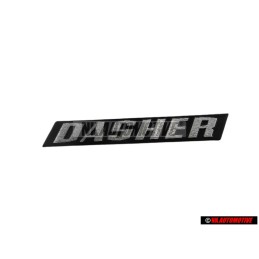 VW Original DASHER Trasero Rotulo Insignia Emblema Plata Cepillada - 321853687H
