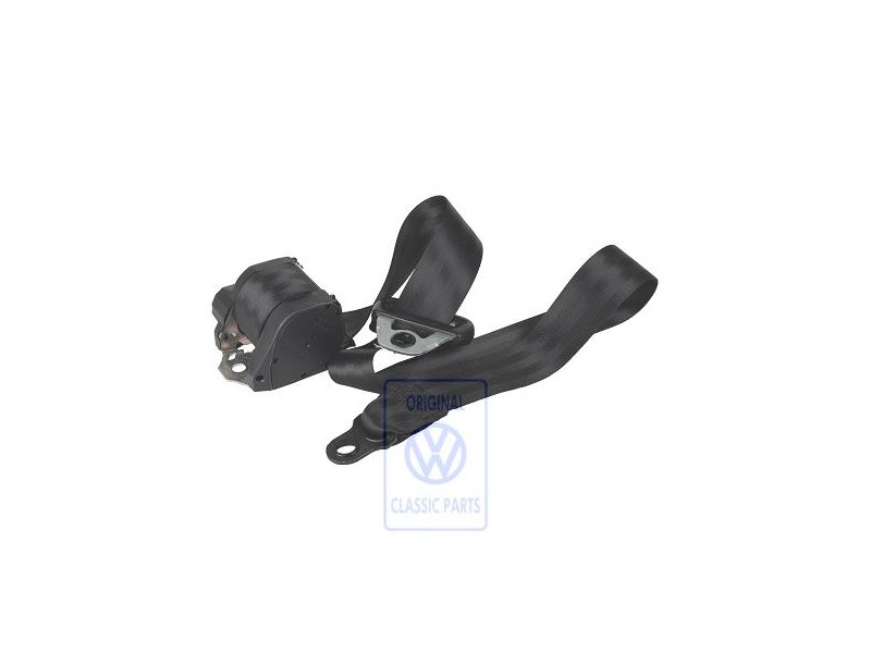 VW Original Cinturon Segur. Tres Puntos Negro Satinado - 701857805B 01C