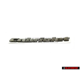 VW Original CABRIOLET Trasero Rotulo Insignia Emblema Cromo - 1E0853687C Z10