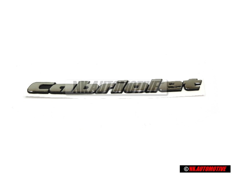 VW Original CABRIOLET Trasero Rotulo Insignia Emblema Cromo - 1E0853687C Z10