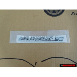 VW Original CABRIOLET Trasero Rotulo Insignia Emblema Cromo - 1E0853687C Z10