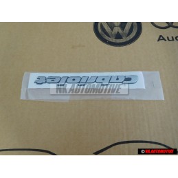 VW Original CABRIOLET Trasero Rotulo Insignia Emblema Cromo - 1E0853687C Z10