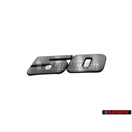 VW Original 50 Frente Rotulo Insignia Emblema Plata Cepillada - 293853687F