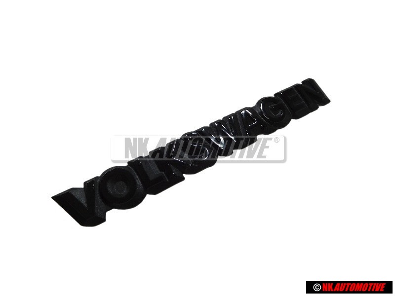VW Original VOLKSWAGEN Trasero Rotulo Insignia Emblema Negro - 321853685C MY8