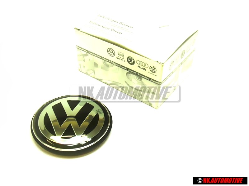 VW Original Simbolo Vw Negro/Gunbowder - 1H6853630D DLW