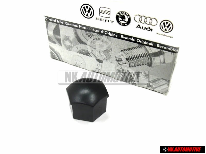 VW Original Capuchon P. Tornillo Rueda Negro Satinado - 321601173A 01C