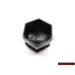VW Original Capuchon P. Tornillo Rueda Negro Satinado - 321601173A 01C