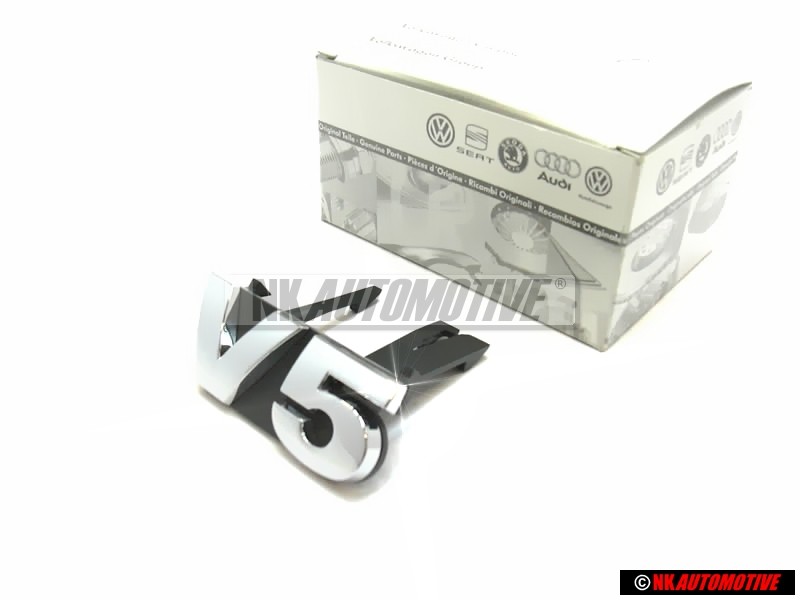 VW Original V5 Frente Rotulo Insignia Emblema Cromo - 1J5853679 FDY