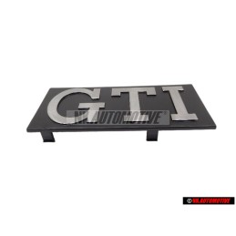 VW Original GTI Frente Rotulo Insignia Emblema Plata Cepillada - 171853679