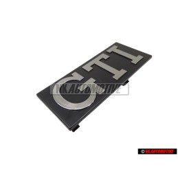 VW Original GTI Frente Rotulo Insignia Emblema Plata Cepillada - 171853679