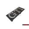 VW Original GTI Frente Rotulo Insignia Emblema Plata Cepillada - 171853679