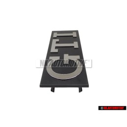 VW Original GTI Frente Rotulo Insignia Emblema Plata Cepillada - 171853679