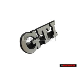 VW Original GTI Frente Rotulo Insignia Emblema Plata Cepillada - 191853679L