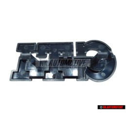 VW Original GTI Frente Rotulo Insignia Emblema Plata Cepillada - 191853679L