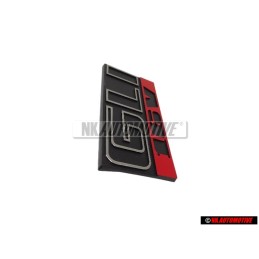 VW Original GLI 16V Frente Rotulo Insignia Emblema Negro Rojo - 165853679E