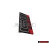 VW Original GLI 16V Frente Rotulo Insignia Emblema Negro Rojo - 165853679E