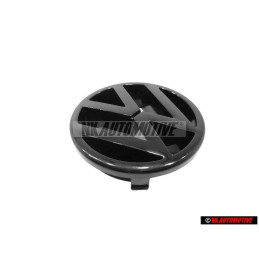VW Original Frente Simbolo Insignia Emblema Negro - 323853601