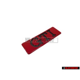 VW Original GTI Lado Rotulo Insignia Emblema Rojo - 191853714