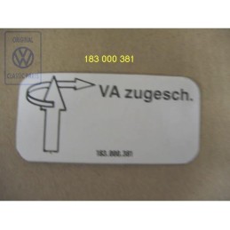 VW Original Rotulo Explicativo - 183000381