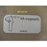 VW Original Rotulo Explicativo - 183000381