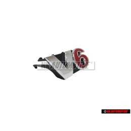 VW Original V6 Frente Rotulo Insignia Emblema Cromo Rojo - 1J6853679A GQF