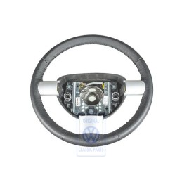 VW Original Volante Direccion (Cuero) Negro - 1C0419091CDE74