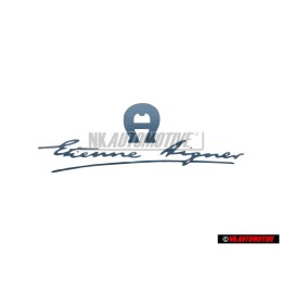 VW Classic Parts Rotulo Autoadhesivo Azul Metalizado - 155853687G F26