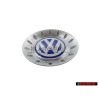 VW Original Tapacubos Plata Brillante/Azul/Blanco - 1C0601149C GTT