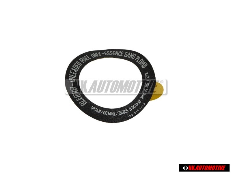 VW Original Adhesivo Unleaded Fuel Only - 155010001C