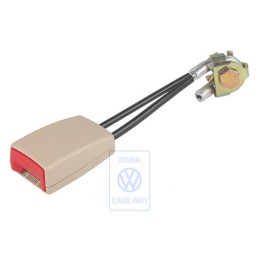 VW Original Cierre De Cinturon Cream/Rojo Fuego - 1C0858493A FSN
