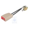 VW Original Cierre De Cinturon Cream/Rojo Fuego - 1C0858493A FSN