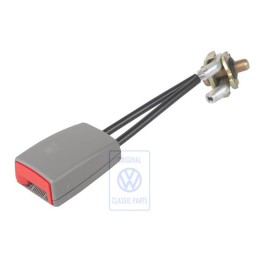 VW Original Cierre De Cinturon Gris Franela/Rojo Fuego - 1C0858494A FCP