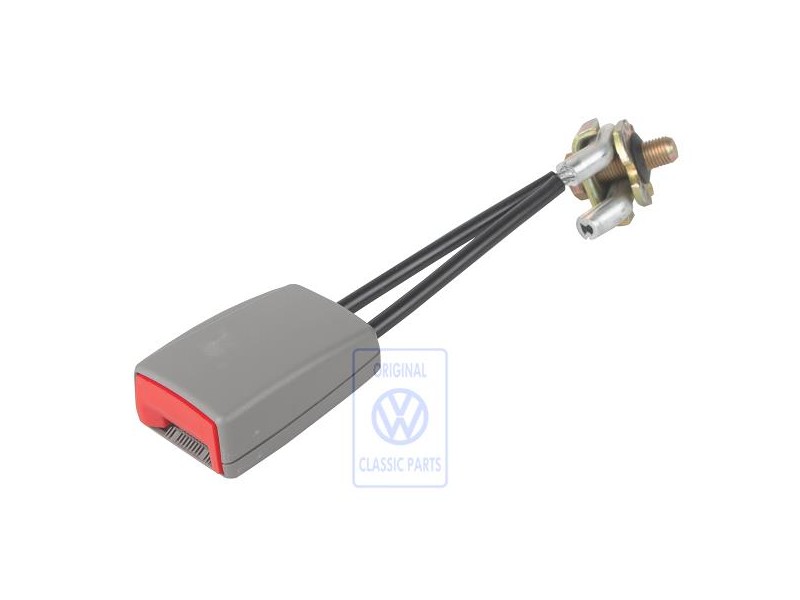 VW Original Cierre De Cinturon Gris Franela/Rojo Fuego - 1C0858494A FCP
