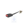 VW Original Cierre De Cinturon Negro Satinado/Rojo Fuego - 1C0858676 FCN