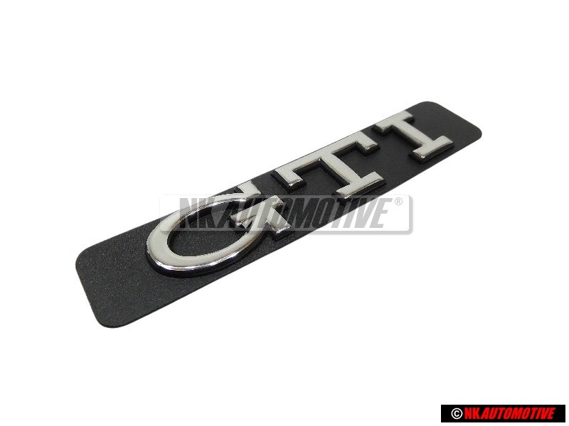 VW Original GTI Lado Rotulo Insignia Emblema Cromo - 1H6853714 GX2