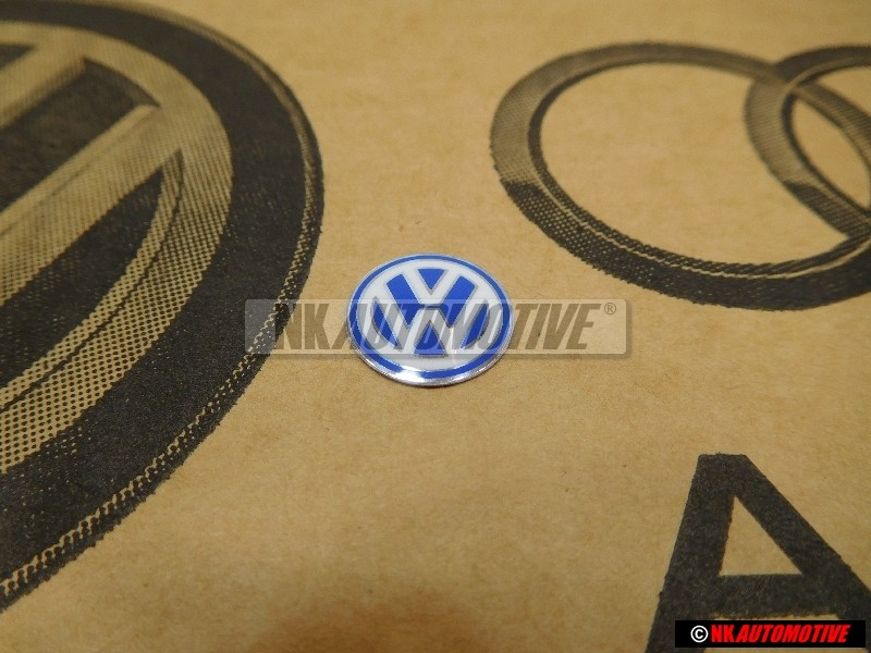 VW Original Clave Simbolo Emblema Azul Blanco - 3B0837891