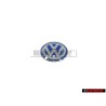 VW Original Clave Simbolo Emblema Azul Blanco - 3B0837891