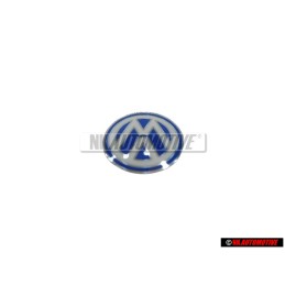 VW Original Clave Simbolo Emblema Azul Blanco - 3B0837891