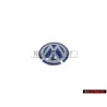 VW Original Clave Simbolo Emblema Azul Blanco - 3B0837891