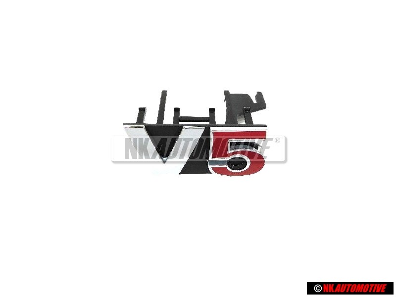 VW Original V5 Frente Rotulo Insignia Emblema Cromo Rojo - 1J6853679B GQF