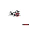 VW Original V5 Frente Rotulo Insignia Emblema Cromo Rojo - 1J6853679B GQF